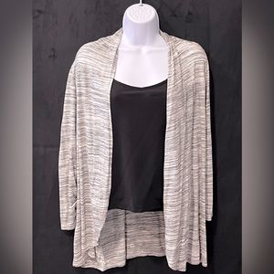 Apt. 9 Cardigan Black And White 3/4 Sleeve Size Medium